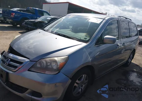 2006 Honda Odyssey Ex-L из США, поврежденный, VIN 5FNRL38786B114677